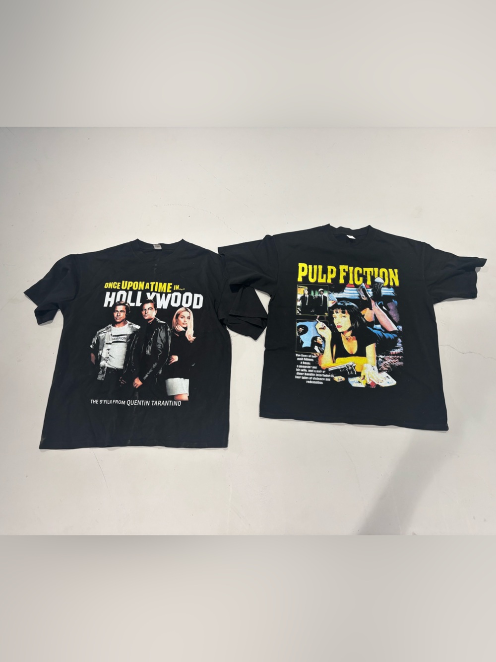 Bundle Vintage Black oversized tees Pulp fiction Hollywood movie inspired